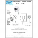 Смеситель для душа Remer Minimal N30L