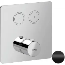 Термостат для ванны Remer X Style X99QD2KBNO встраиваемый, черный матовый
