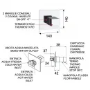 Термостат для душа Remer Qubika QT30BO