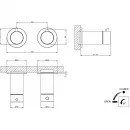 Термостат для душа Gessi Gessi316 54232#239 встраиваемый, нержавеющая сталь