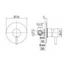 Смеситель для душа Paffoni Stick SK010CR