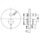 Смеситель для ванны Paffoni Light LIGBOX015CR