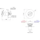 Смеситель для душа Remer Chrono CH30LDO встраиваемый, золотой