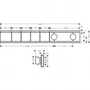 Термостат для 4 потребителей Hansgrohe RainSelect 15382000