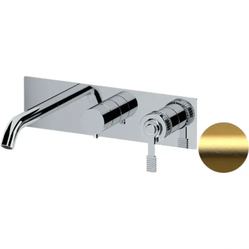 Смеситель для ванны Remer Atelier AL54D2BG встраиваемый, золотой матовый