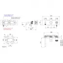 Смеситель для ванны Remer Atelier AL54D3NO встраиваемый, черный матовый