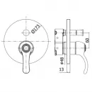Смеситель для ванны Paffoni Flavia FABOX015CR