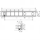 Термостат для 4 потребителей Hansgrohe RainSelect 15357400