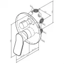 Смеситель для ванны Am.Pm X-Joy F85A55000 встраиваемый, хром