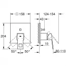 Смеситель для ванны Grohe Eurocube 24062AL0