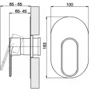 Смеситель для душа Cisal LineaViva LV00300021