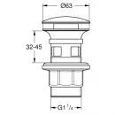 Донный клапан с переливом Grohe 40824000