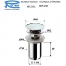 Донный клапан Remer 905CC114NO