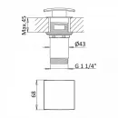 Донный клапан Cezares Porta CZR-B-SCQ-BIO