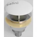 Донный клапан для ванны Salini S-Sense D 401 151201G универсальный, белый глянец