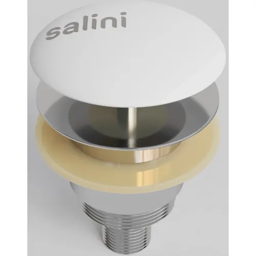 Донный клапан для ванны Salini S-Sense D 401 151201G универсальный, белый глянец