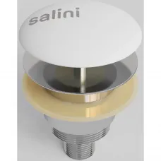 Донный клапан для ванны Salini S-Sense D 401 151201M универсальный, белый матовый