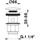 Донный клапан Cisal ZA0016202P