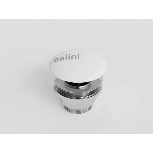 Донный клапан для раковины Salini S-Stone D 505 164301M универсальный, белый матовый