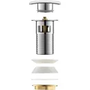 Донный клапан для раковины Aquatek AQ6004CR с переливом, хром