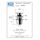 Донный клапан Remer 904SCC114
