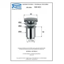Донный клапан Remer 905SCC114