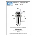 Донный клапан Remer 906CC114