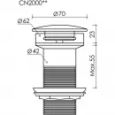 Донный клапан Ceramica Nova CN2000MDB