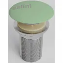 Донный клапан для раковины Salini S-Sense D 501 161201GF6019 без перелива, бело-зеленый глянец