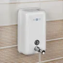 Диспенсер для мыла 1200 мл белый Nofer Inox 03001.W