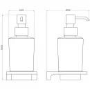 Дозатор для жидкого мыла Wonzon & Woghand Eclipse WW-9133-LG настенный, золотой