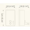 Диспенсер для мыла 1200 мл матовый хром Nofer Inox 03041.S