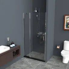 Душевая дверь 110 см Belbagno UNO-B-12-40+70-C-Cr прозрачное