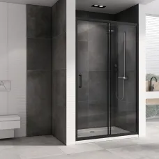 Душевая дверь 140 см Abber Schwarzer Diamant AG30140B прозрачное