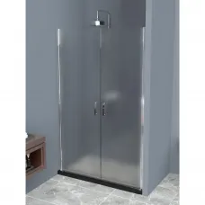 Душевая дверь 110 см BelBagno UNO-B-2-110-P-Cr текстурное стекло