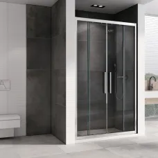 Душевая дверь 150 см Abber Schwarzer Diamant AG33150H прозрачное