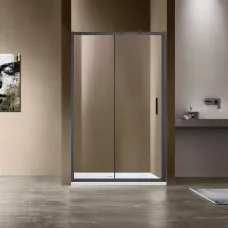 Душевая дверь Vincea Garda VDS-1G115CLGM 115 см, профиль вороненая сталь, стекло прозрачное