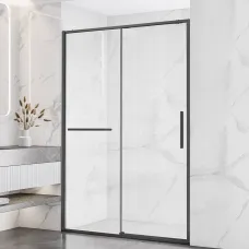 Душевая дверь Vincea Slim Soft VDS-1SS130CLGM 130 см, профиль вороненая сталь, стекло прозрачное
