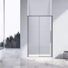 Душевая дверь Vincea Slim-N VDS-4SN140CLGM 140 см, профиль вороненая сталь, стекло прозрачное