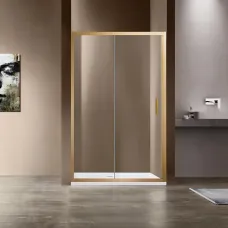 Душевая дверь Vincea Garda VDS-1G115CLG 115 см, профиль золотой матовый, стекло прозрачное
