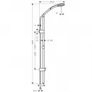 Душевой гарнитур Unica Reno Lift Hansgrohe Croma 100 27791000