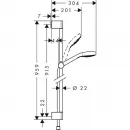 Душевой набор EcoSmart 9 л / мин 0,90 м Hansgrohe Croma Select S Multi 26571400