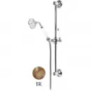 Душевой гарнитур бронза, ручки белые Cezares Golf GOLF-SD-02-Bi