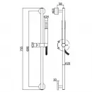 Душевой гарнитур Paffoni Life ZSAL135HGSP