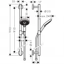 Душевой гарнитур Hansgrohe Raindance Select S 120 3jet 26322000
