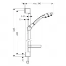 Душевой набор Hansgrohe Croma 100 27772000