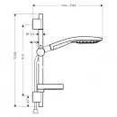 Душевой гарнитур Hansgrohe Raindance Select S 27803400