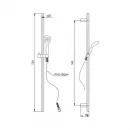 Душевой гарнитур Paini Bergamo BRCR121L7