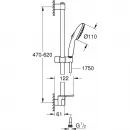 Душевой гарнитур Grohe Tempesta 26638003 2 режима, хром