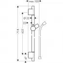 Душевой гарнитур Hansgrohe Unica S Puro 28632670